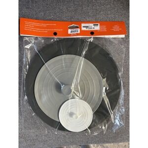 Set of 3 LE CREUSET Gray & White 11" 8" & 4" Silicone Knob Storage Lids BPA Free